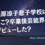 篠原涼子息子学校はどこ？卒業後芸能界デビューした？